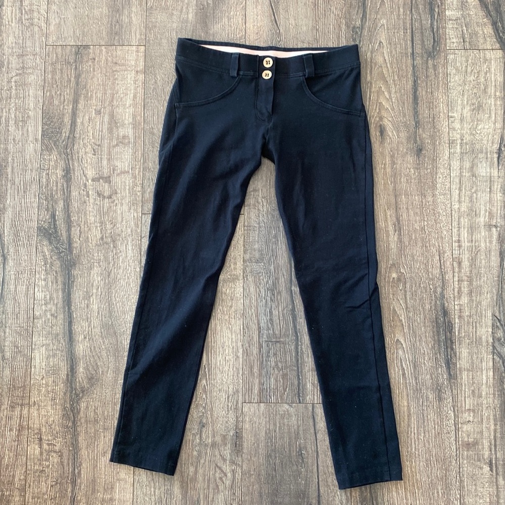 Freddy WR.UP Low Rise Skinny Pants - Black w/ light sparkle Sz Small
